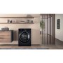 Refurbished Hotpoint NSWM945CBSUKN Freestanding 9KG 1400 Spin Washing Machine Black