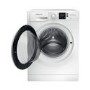 Refurbished Hotpoint Anti-stain NSWM945CWUKN Freestanding 9KG 1400 Spin Washing Machine White