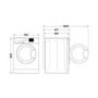 Refurbished Hotpoint Anti-stain NSWM945CWUKN Freestanding 9KG 1400 Spin Washing Machine White