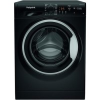 Refurbished Hotpoint NSWM965CBSUKN Freestanding 9KG 1600 Spin Washing Machine Black