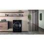 Refurbished Hotpoint NSWM965CBSUKN Freestanding 9KG 1600 Spin Washing Machine Black