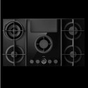 NT-FLAME-EVO-BL Elica NikolaTesla Flame 88cm Gas Venting Hob with Built-In Extractor Fan - Black