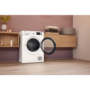 Refurbished Hotpoint Crease Care NTM1192UK Freestanding Heat Pump 9KG Tumble Dryer White
