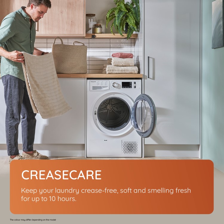 Hotpoint Crease Care 9kg Heat Pump Tumble Dryer - White