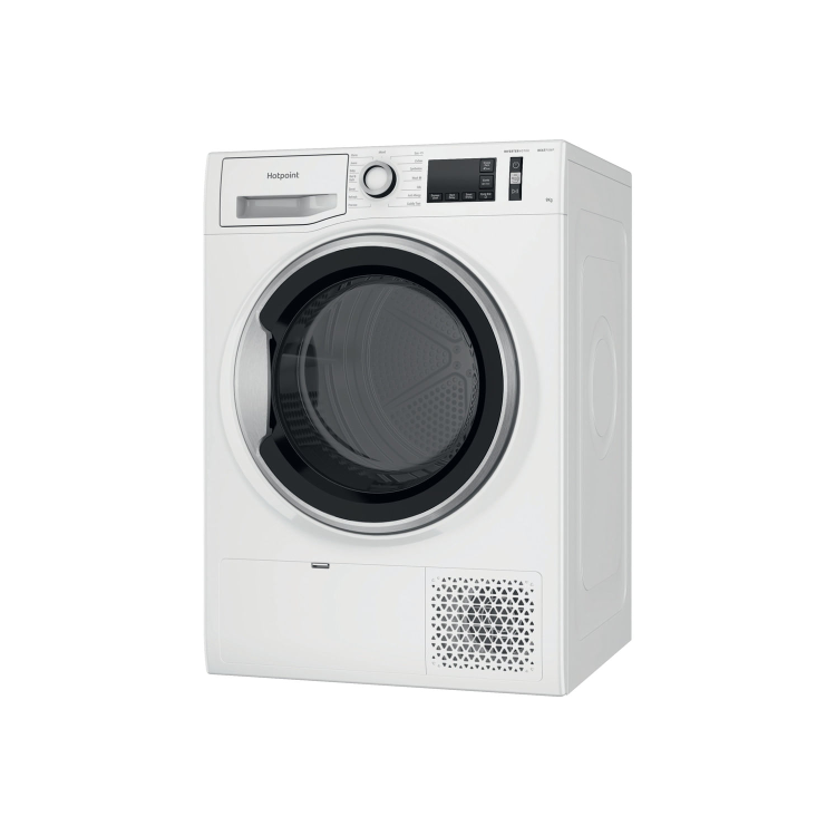 Refurbished Hotpoint Crease Care NTM1192UK Freestanding Heat Pump 9KG Tumble Dryer White