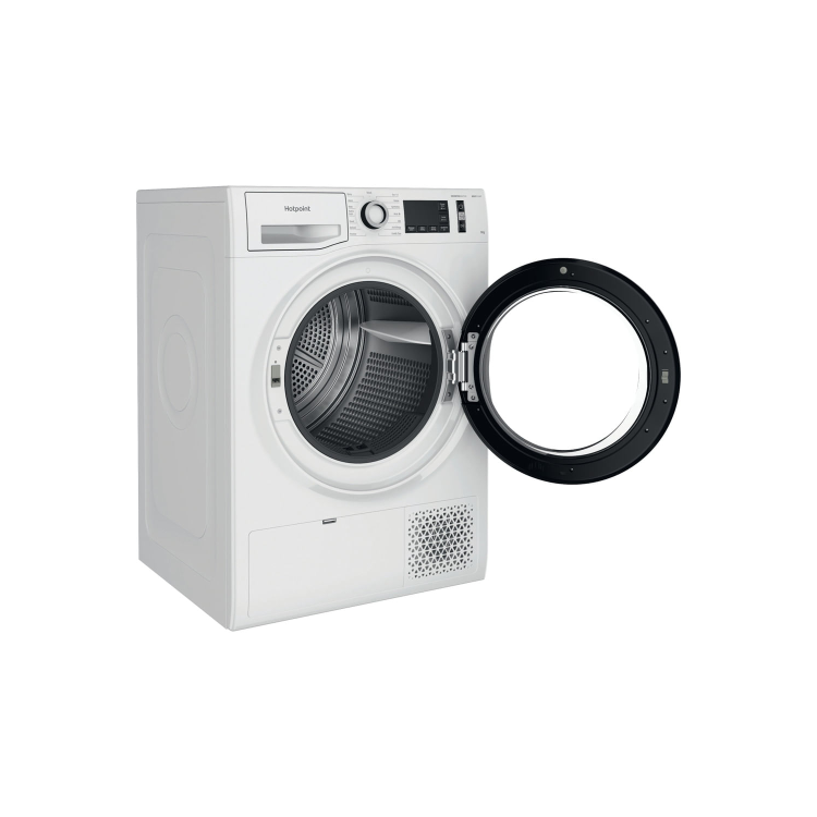 Refurbished Hotpoint Crease Care NTM1192UK Freestanding Heat Pump 9KG Tumble Dryer White
