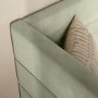 Velvet Single Day Bed with Trundle in Sage Green - Newton