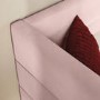 Velvet Single Day Bed with Trundle in Pink - Newton