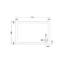 GRADE A1 - Rectangular Low Profile Shower Tray 1200 x 800mm - Purity