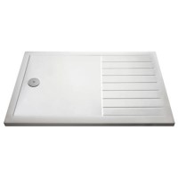 GRADE A1 - Rectangular Walk In Low Profile Shower Tray 1400 x 800mm - Purity