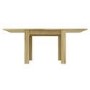 Small Oak Square Extendable Dining Table - Seats 4-6 - New Town