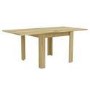 Small Oak Square Extendable Dining Table - Seats 4-6 - New Town