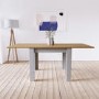 Grey and Oak Extendable Dining Table - Seats 4-6 - New Town