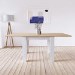 Cream and Oak Extendable Dining Table - Seats 4-6 - New Town