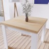 Cream and Oak Extendable Dining Table - Seats 4-6 - New Town