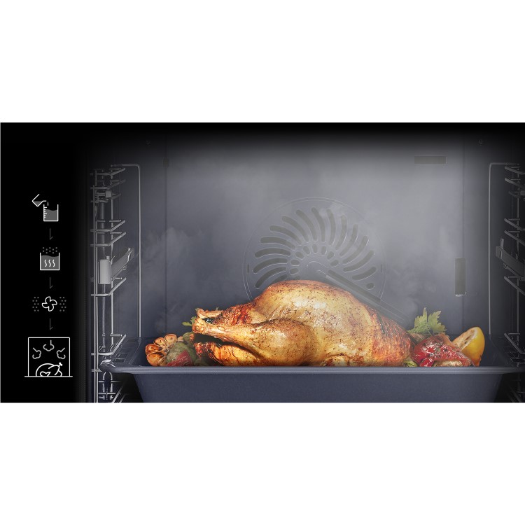 Samsung NV73J9770RS Chef Collection 76L Multifunction Wi-Fi Oven With Vapour - Stainless Steel
