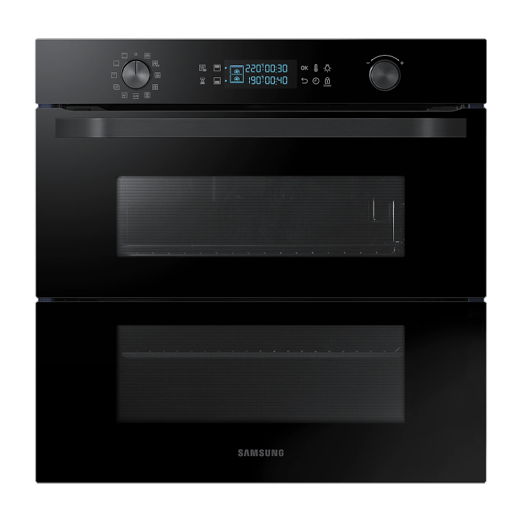 Refurbished Samsung NV75N5641RB Dual Cook Flex 60cm Single Built In Electric Oven Black