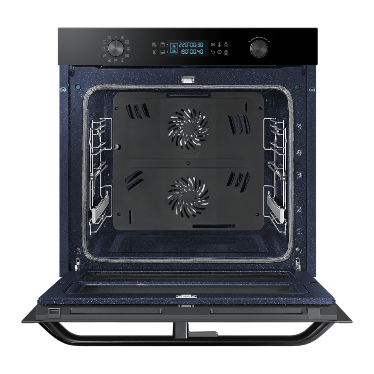Refurbished Samsung NV75N5641RB Dual Cook Flex 60cm Single Built In Electric Oven Black
