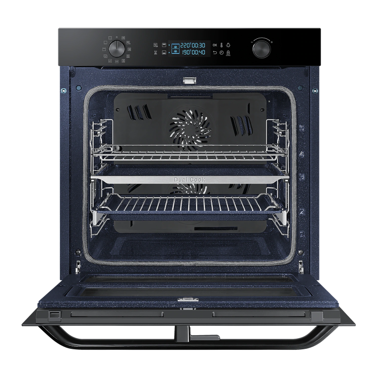 Refurbished Samsung NV75N5641RB Dual Cook Flex 60cm Single Built In Electric Oven Black