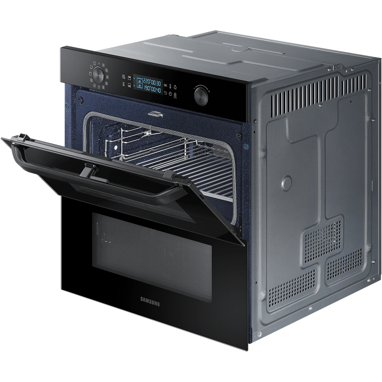 Refurbished Samsung NV75N5641RB Dual Cook Flex 60cm Single Built In Electric Oven Black