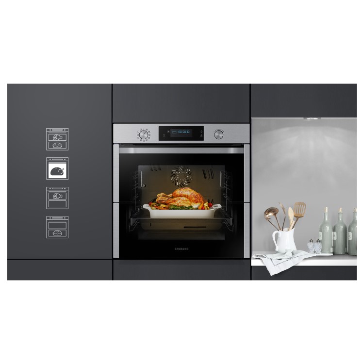 Samsung Dual Cook Flex Electric Single Oven - Stainless Steel