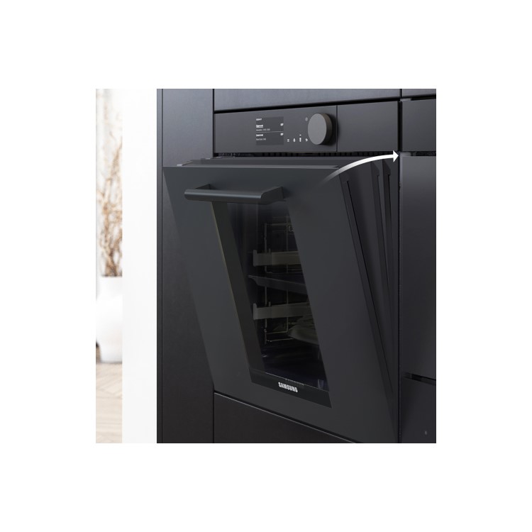 Samsung Infinite Dual Cook Steam Electric Single Oven - Graphite Grey