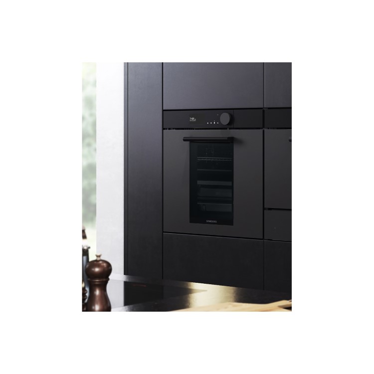 Samsung Infinite Dual Cook Steam Electric Single Oven - Graphite Grey