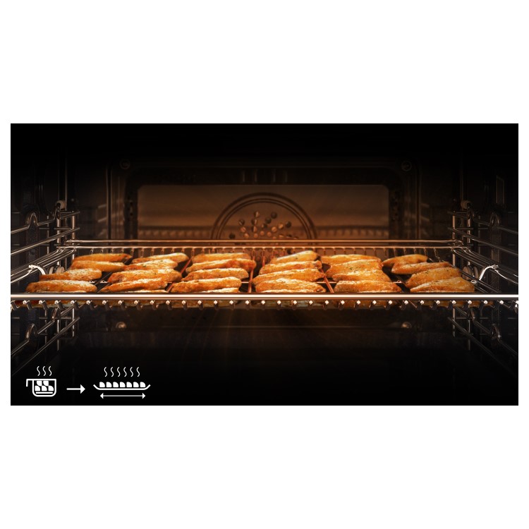 Samsung 76L Electric Pyrolytic Single Oven - Black