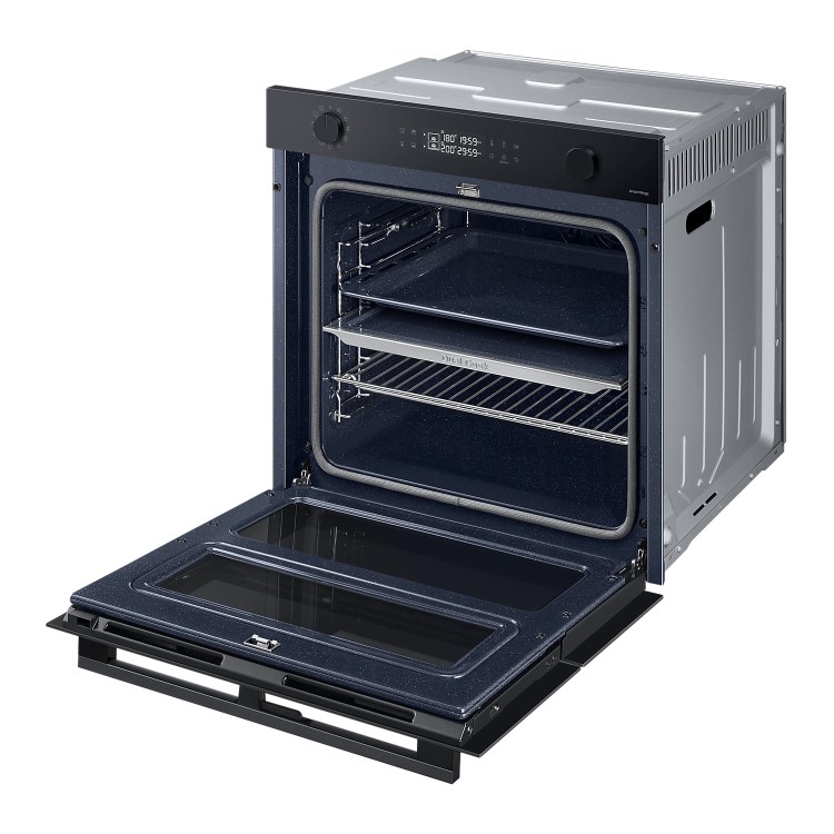 Refurbished Samsung Serie 4 NV7B45305AK 60cm Single Built In Electric Oven Black