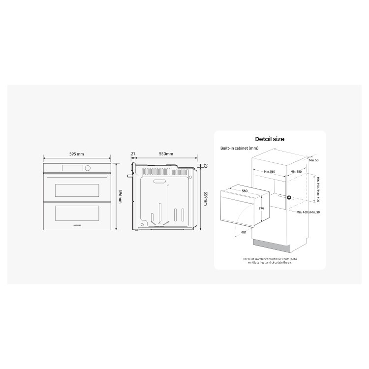 Samsung Dual Cook Flex Electric Oven with Added Steam - Stainless Steel