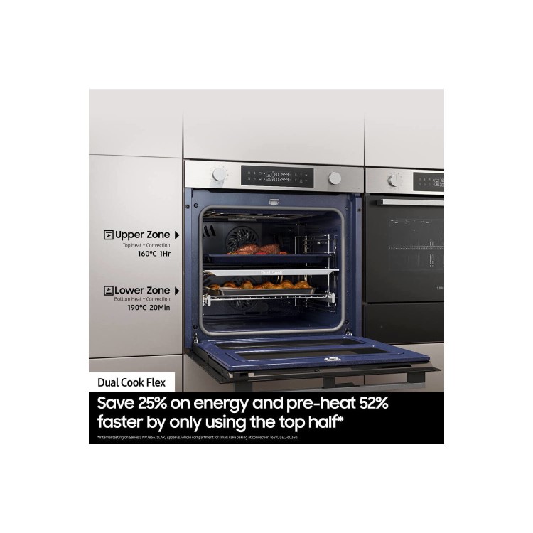 Samsung Dual Cook Flex Electric Self Cleaning Oven - Stainless Steel