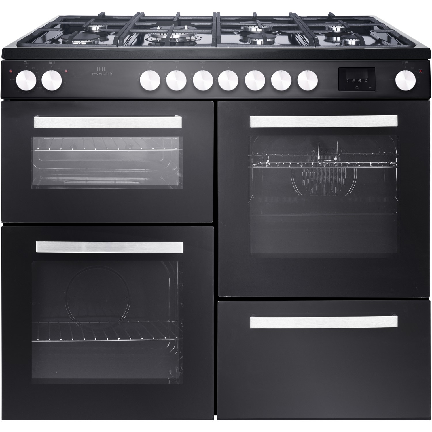 New World 100cm Dual Fuel Range Cooker Black Page 1 BuyItDirect ie New World 100cm Dual Fuel Range Cooker Black Page 1 BuyItDirect ie