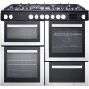 New World 100cm Dual Fuel Range Cooker - Stainless Steel