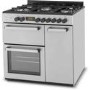 New World 90cm Triple Cavity Dual Fuel Range Cooker - Stainless Steel