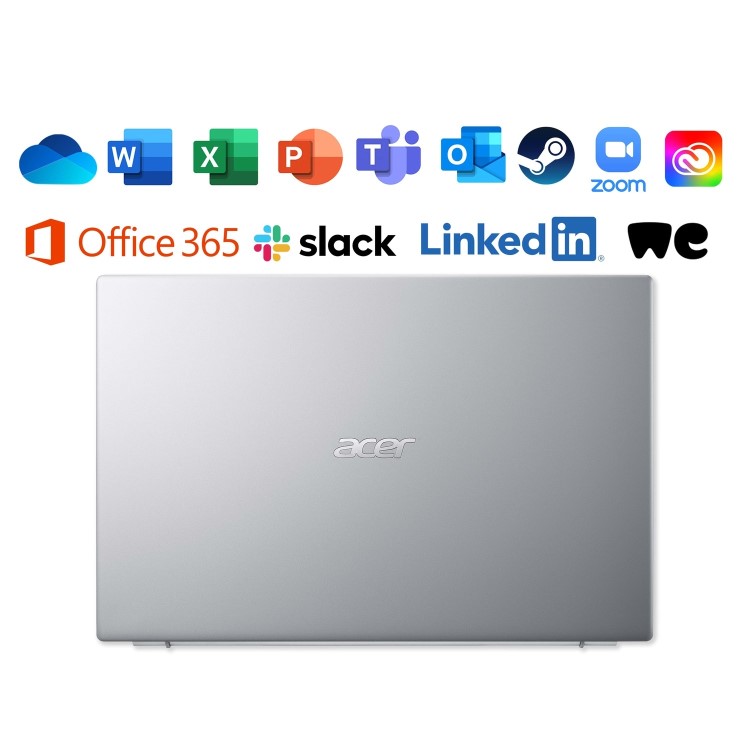 Acer Aspire 3 Pentium N6000 4GB 256GB SSD 17.3 Inch Windows 11 Laptop - Silver 