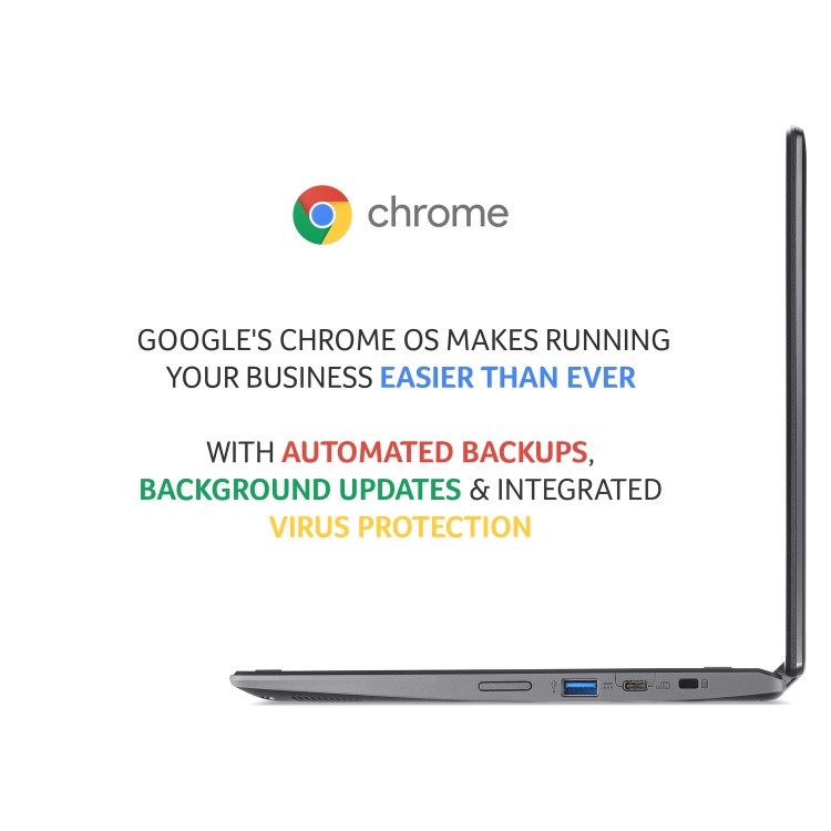 Acer Spin 511 R752TN-C32N Celeron 4GB 32GB eMMC 11.6 Inch Touchscreen 2 in 1 Chromebook