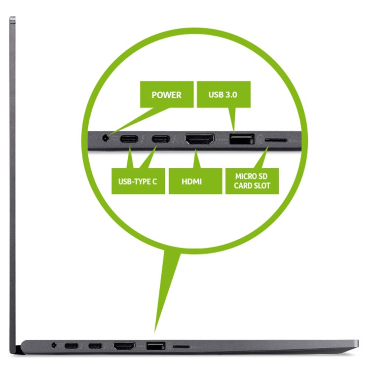 Acer Spin 5 SP513-54N Core i5-1035G4 8GB 512GB SSD 13.5 Inch Touchscreen Windows 10 2-in-1 Convertible Laptop