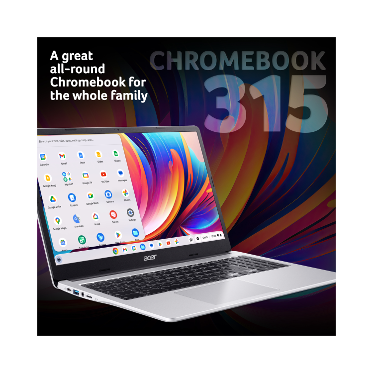 Acer 315 Intel Celeron N 8GB RAM 128GB eMMC 15.6 Inch Touchscreen Chromebook
