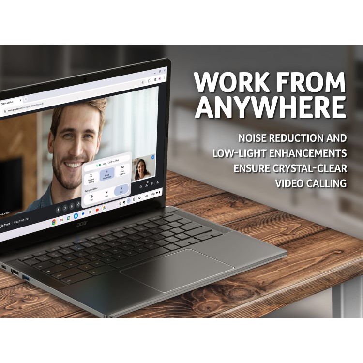 Acer 514 CB514-3H AMD Ryzen 5 7520C 8GB RAM 256GB SSD 14 Inch Chromebook Plus