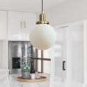 NYM003 Opal Smooth Glass Ceiling Pendant Light - Salerno