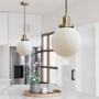 Opal Smooth Glass Ceiling Pendant Light - Salerno