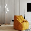 5 Light Brass &amp; Opal Glass Globe Floor Lamp - Salerno