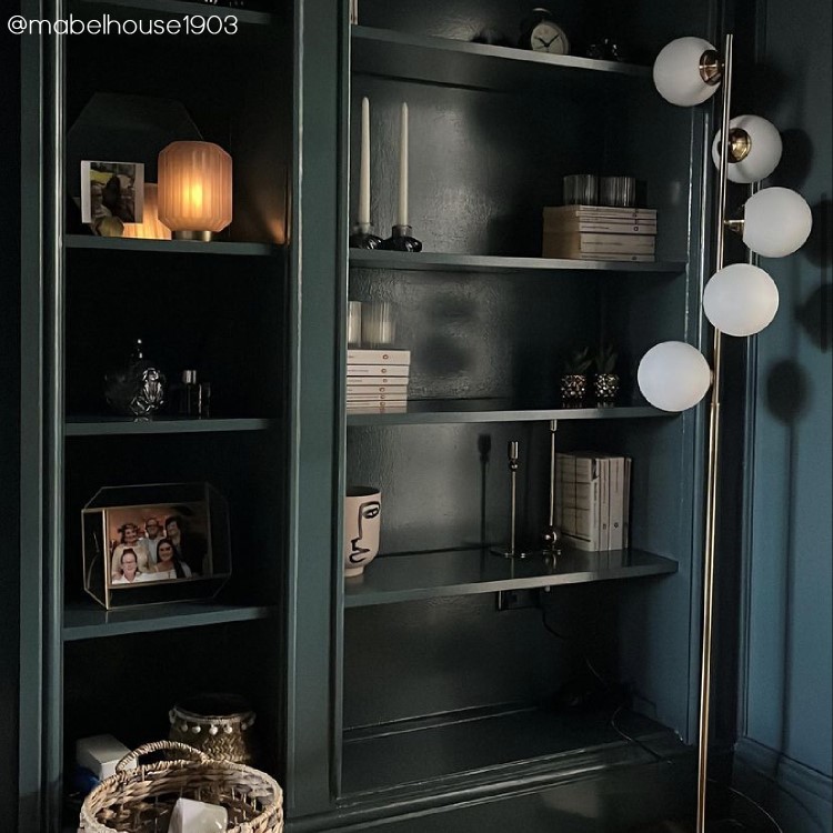 5 Light Brass & Opal Glass Globe Floor Lamp - Salerno