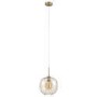 Amber Dimpled Gold Glass Pendant - Avellino