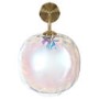 GRADE A1 - Box Opened Avellino Iridescent Dimpled Smoked Glass Wall Light 