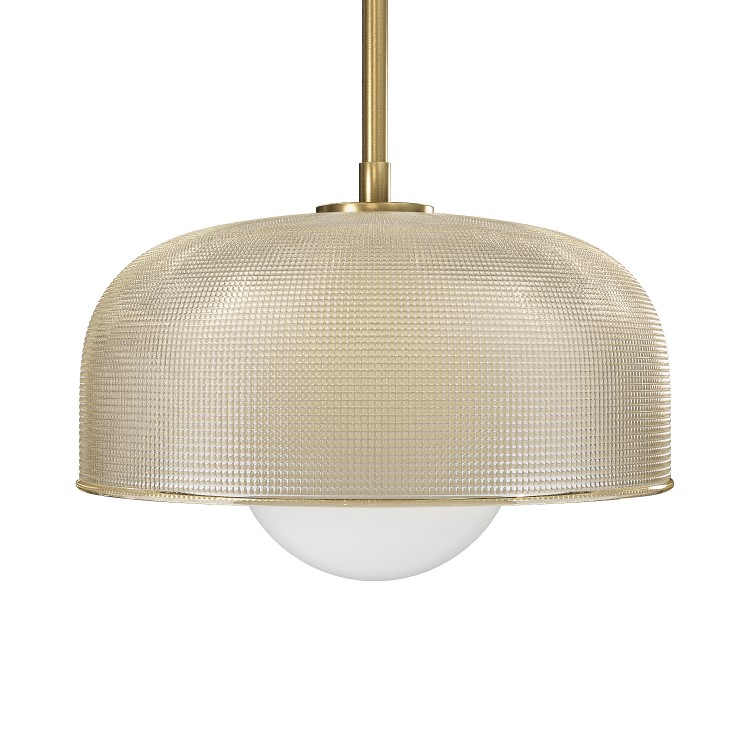 Gold Glass Dome Pendant Ceiling Light - Tivoli