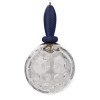 Blue Globe Pendant Ceiling Light with Dimpled Glass Effect - Vercelli