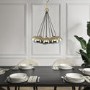 10 Bulb Ball Cluster Pendant- Salerno  