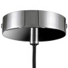 Silver Smoked Glass Cloche Pendant Light - Bloomfield