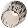 Silver Smoked Glass Cloche Pendant Light - Bloomfield